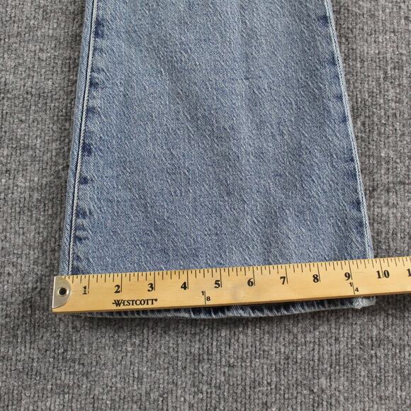 Frame Jeans Womens 29 Le High Flare Crystal Shores Rips Distressed Blue Boho - Picture 14 of 15